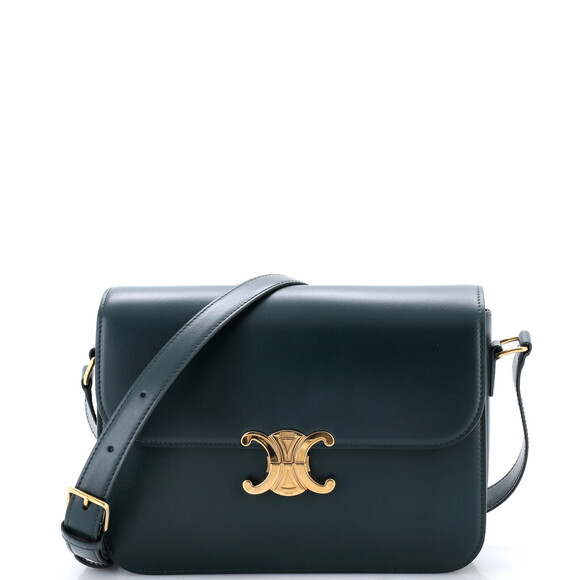 Celine Handbags - Celine Large Triomphe Shoulder Bag Smooth Calfskin